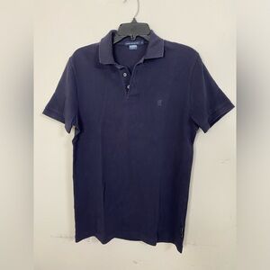 Men French Connection Navy Blue Short Sleeve Polo Shirt Size Medium